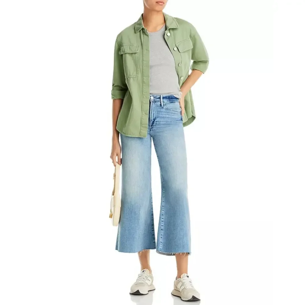 Frame Denim Women's Galeston Le Palazzo Crop Wide Leg Jeans Size 31 - Picture 10 of 10